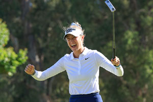 Nelly Korda je po US Open mezi legendami. Získá i místo na čestné plaketě slavného hřiště